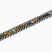 Kidult Bracciale in acciaio e occhio di tigre 831192